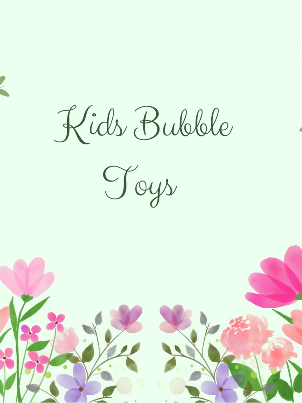 Kids Bubble Toys
